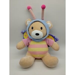 Kaisiyang Multicolored Bear Butterfly Plush Very gently used 9 inch Easter Toy
